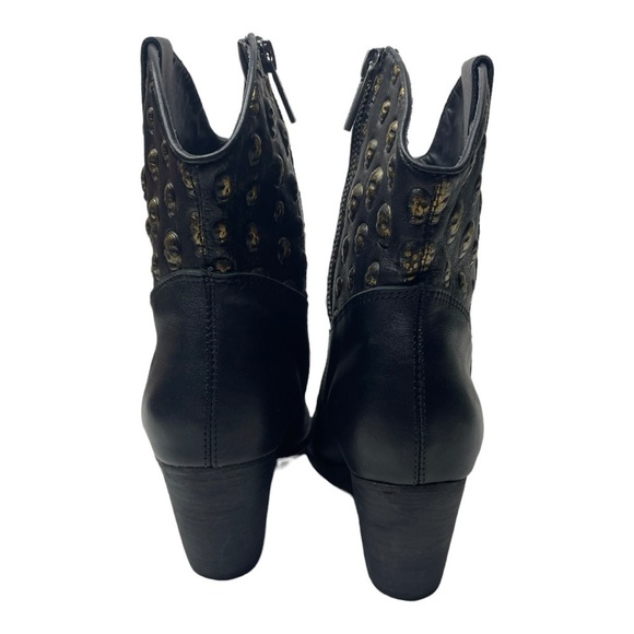 NWOT Modern Vice Women’s Scully Black Leather Ankle Boots - Picture 8 of 13